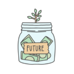 Savings jar with future ernings